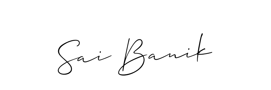 You can use this online signature creator to create a handwritten signature for the name Sai Banik. This is the best online autograph maker. Sai Banik signature style 2 images and pictures png