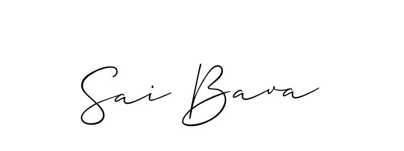 It looks lik you need a new signature style for name Sai Bava. Design unique handwritten (Allison_Script) signature with our free signature maker in just a few clicks. Sai Bava signature style 2 images and pictures png