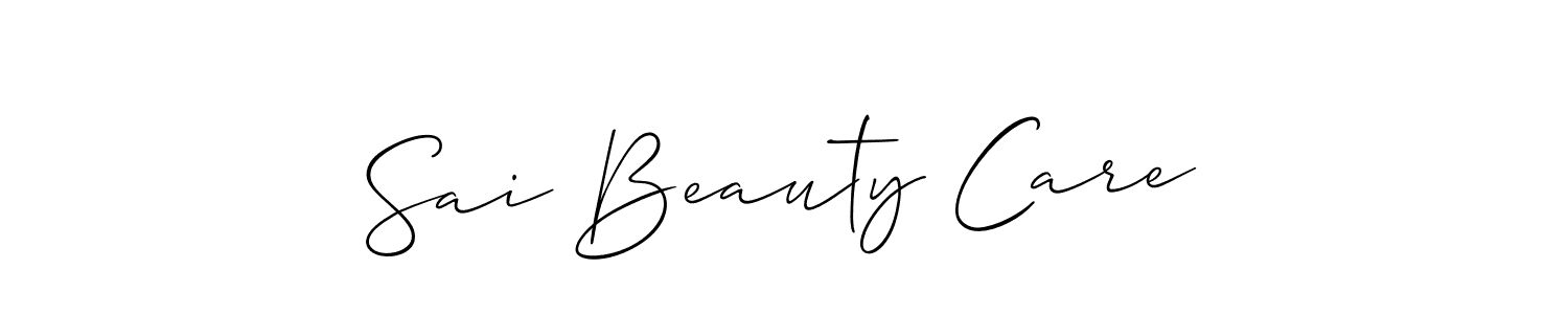 Sai Beauty Care stylish signature style. Best Handwritten Sign (Allison_Script) for my name. Handwritten Signature Collection Ideas for my name Sai Beauty Care. Sai Beauty Care signature style 2 images and pictures png