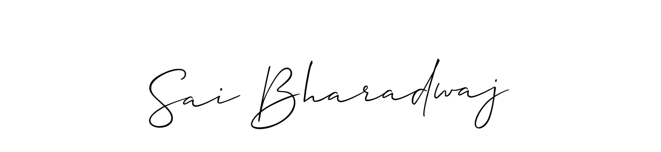 It looks lik you need a new signature style for name Sai Bharadwaj. Design unique handwritten (Allison_Script) signature with our free signature maker in just a few clicks. Sai Bharadwaj signature style 2 images and pictures png