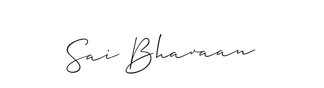 Also You can easily find your signature by using the search form. We will create Sai Bhavaan name handwritten signature images for you free of cost using Allison_Script sign style. Sai Bhavaan signature style 2 images and pictures png