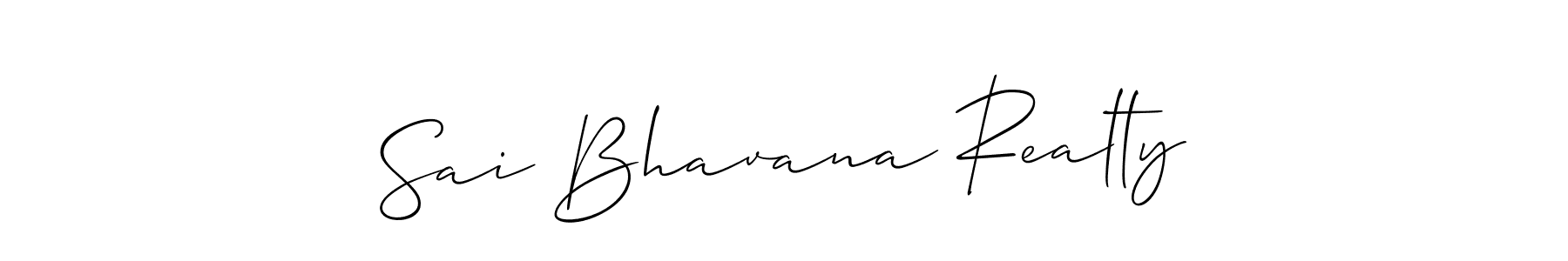 Best and Professional Signature Style for Sai Bhavana Realty. Allison_Script Best Signature Style Collection. Sai Bhavana Realty signature style 2 images and pictures png