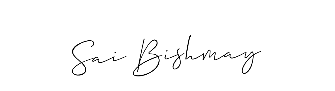 Use a signature maker to create a handwritten signature online. With this signature software, you can design (Allison_Script) your own signature for name Sai Bishmay. Sai Bishmay signature style 2 images and pictures png