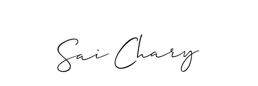 How to make Sai Chary signature? Allison_Script is a professional autograph style. Create handwritten signature for Sai Chary name. Sai Chary signature style 2 images and pictures png