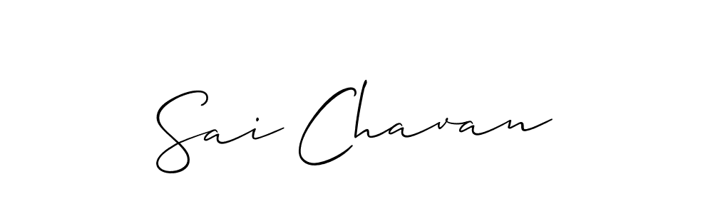 The best way (Allison_Script) to make a short signature is to pick only two or three words in your name. The name Sai Chavan include a total of six letters. For converting this name. Sai Chavan signature style 2 images and pictures png