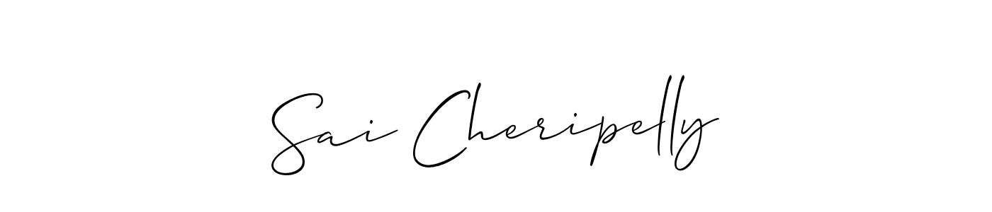 Sai Cheripelly stylish signature style. Best Handwritten Sign (Allison_Script) for my name. Handwritten Signature Collection Ideas for my name Sai Cheripelly. Sai Cheripelly signature style 2 images and pictures png