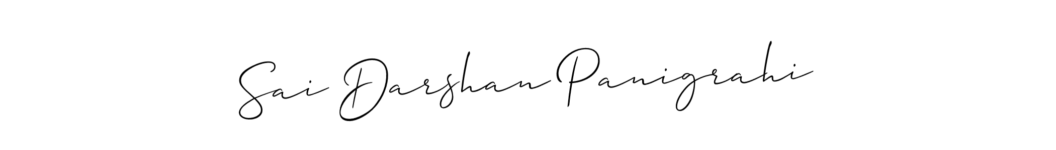 Design your own signature with our free online signature maker. With this signature software, you can create a handwritten (Allison_Script) signature for name Sai Darshan Panigrahi. Sai Darshan Panigrahi signature style 2 images and pictures png