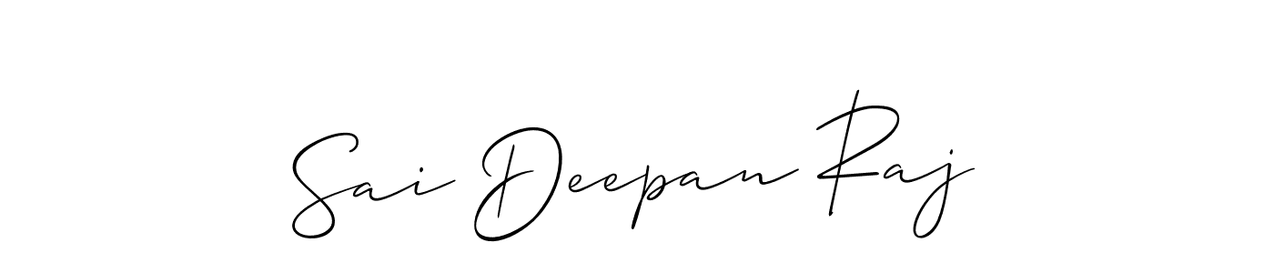 How to make Sai Deepan Raj signature? Allison_Script is a professional autograph style. Create handwritten signature for Sai Deepan Raj name. Sai Deepan Raj signature style 2 images and pictures png