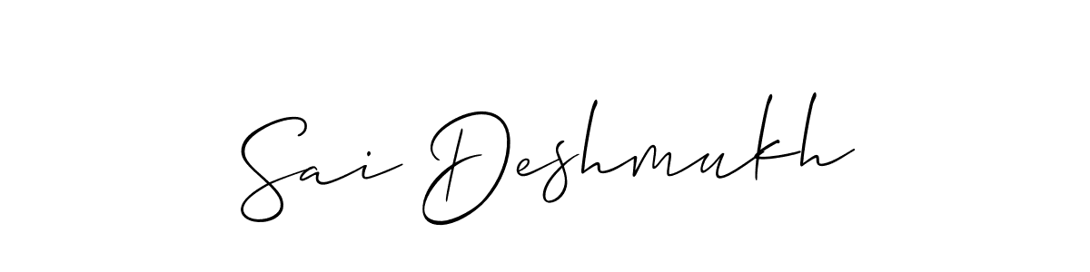 if you are searching for the best signature style for your name Sai Deshmukh. so please give up your signature search. here we have designed multiple signature styles  using Allison_Script. Sai Deshmukh signature style 2 images and pictures png