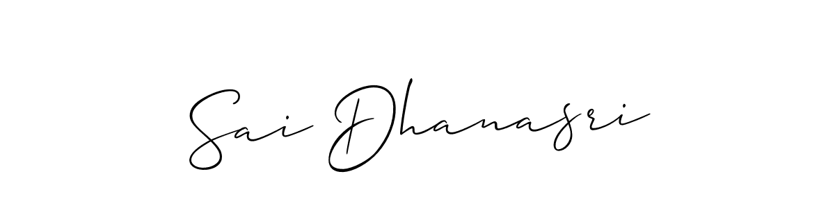 How to Draw Sai Dhanasri signature style? Allison_Script is a latest design signature styles for name Sai Dhanasri. Sai Dhanasri signature style 2 images and pictures png