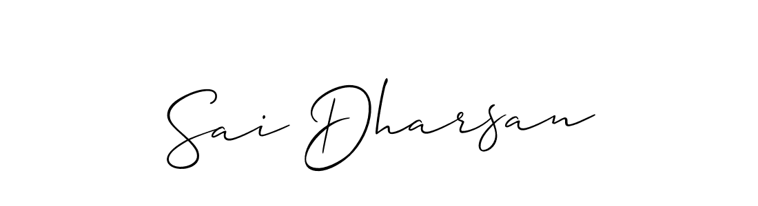 Allison_Script is a professional signature style that is perfect for those who want to add a touch of class to their signature. It is also a great choice for those who want to make their signature more unique. Get Sai Dharsan name to fancy signature for free. Sai Dharsan signature style 2 images and pictures png