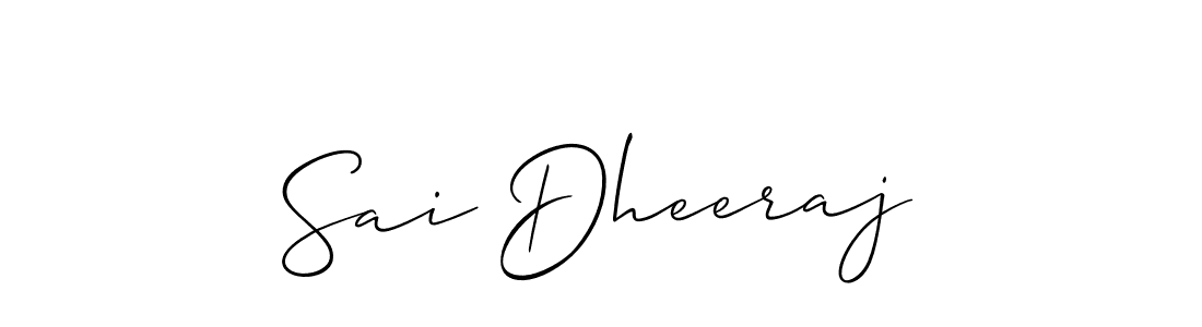 The best way (Allison_Script) to make a short signature is to pick only two or three words in your name. The name Sai Dheeraj include a total of six letters. For converting this name. Sai Dheeraj signature style 2 images and pictures png