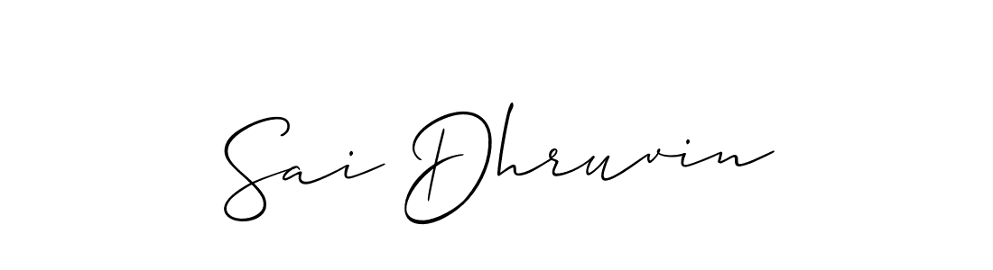 Sai Dhruvin stylish signature style. Best Handwritten Sign (Allison_Script) for my name. Handwritten Signature Collection Ideas for my name Sai Dhruvin. Sai Dhruvin signature style 2 images and pictures png