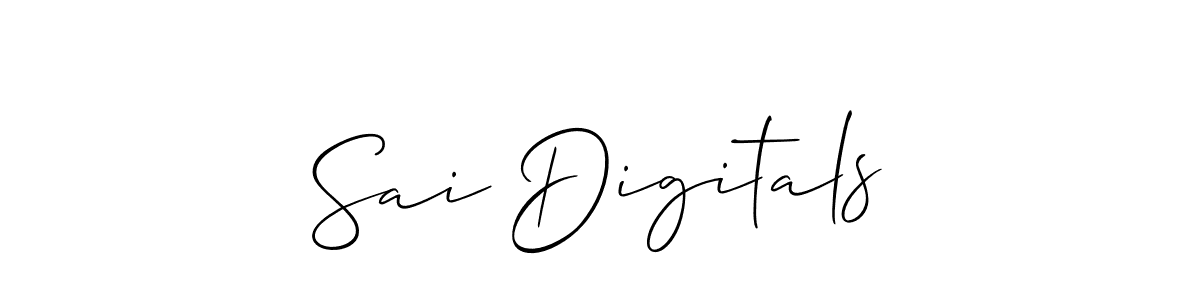 Similarly Allison_Script is the best handwritten signature design. Signature creator online .You can use it as an online autograph creator for name Sai Digitals. Sai Digitals signature style 2 images and pictures png