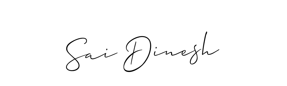 This is the best signature style for the Sai Dinesh name. Also you like these signature font (Allison_Script). Mix name signature. Sai Dinesh signature style 2 images and pictures png