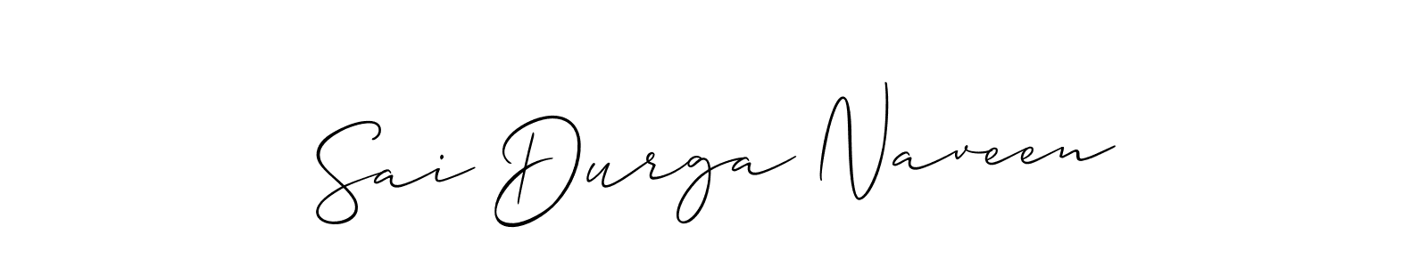 Sai Durga Naveen stylish signature style. Best Handwritten Sign (Allison_Script) for my name. Handwritten Signature Collection Ideas for my name Sai Durga Naveen. Sai Durga Naveen signature style 2 images and pictures png
