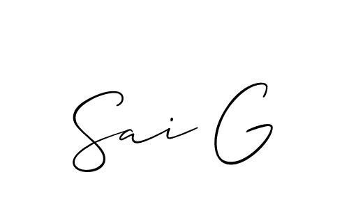 Make a short Sai G signature style. Manage your documents anywhere anytime using Allison_Script. Create and add eSignatures, submit forms, share and send files easily. Sai G signature style 2 images and pictures png