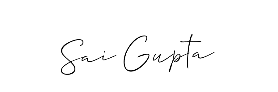 Sai Gupta stylish signature style. Best Handwritten Sign (Allison_Script) for my name. Handwritten Signature Collection Ideas for my name Sai Gupta. Sai Gupta signature style 2 images and pictures png