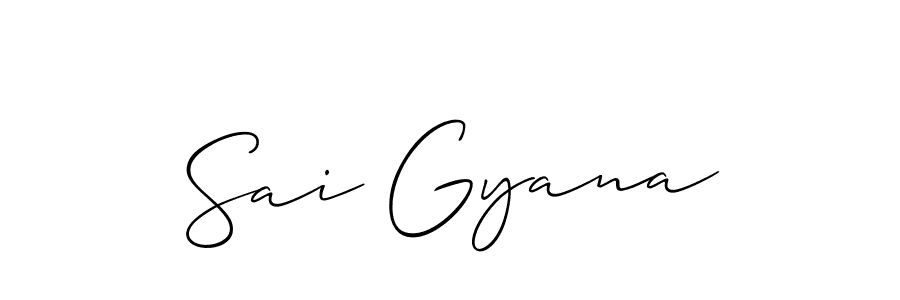 Make a beautiful signature design for name Sai Gyana. Use this online signature maker to create a handwritten signature for free. Sai Gyana signature style 2 images and pictures png