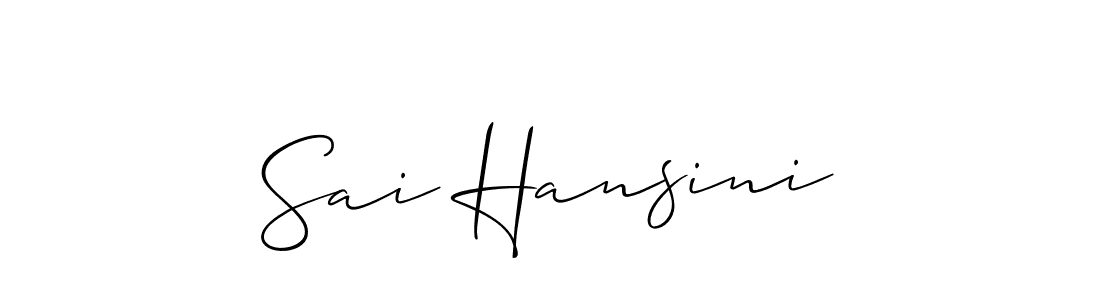 See photos of Sai Hansini official signature by Spectra . Check more albums & portfolios. Read reviews & check more about Allison_Script font. Sai Hansini signature style 2 images and pictures png