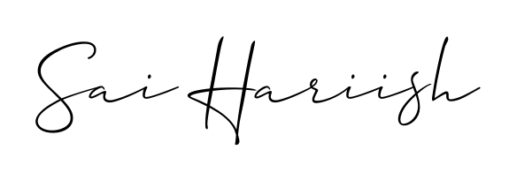The Allison_Script font transforms the name Sai Hariish into an executive sign with sharp precision and distinguished character. Sai Hariish signature style 2 images and pictures png