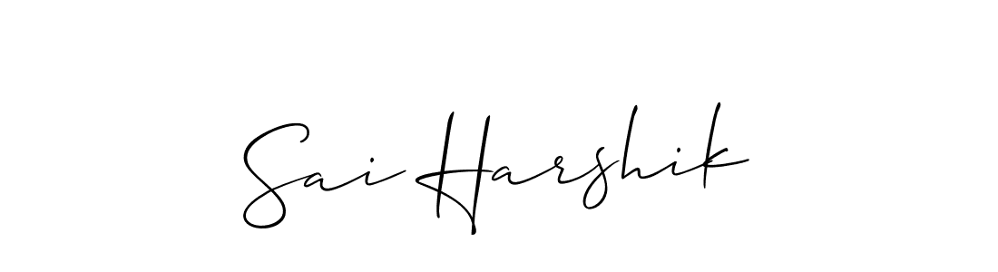 Best and Professional Signature Style for Sai Harshik. Allison_Script Best Signature Style Collection. Sai Harshik signature style 2 images and pictures png