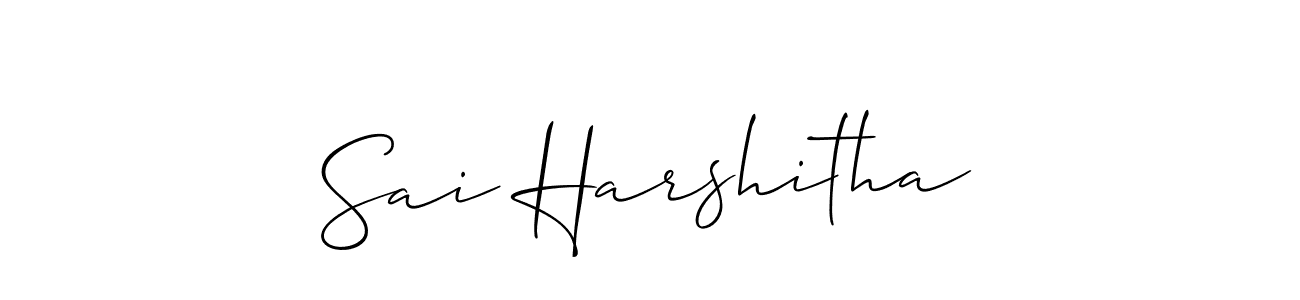 Once you've used our free online signature maker to create your best signature Allison_Script style, it's time to enjoy all of the benefits that Sai Harshitha name signing documents. Sai Harshitha signature style 2 images and pictures png