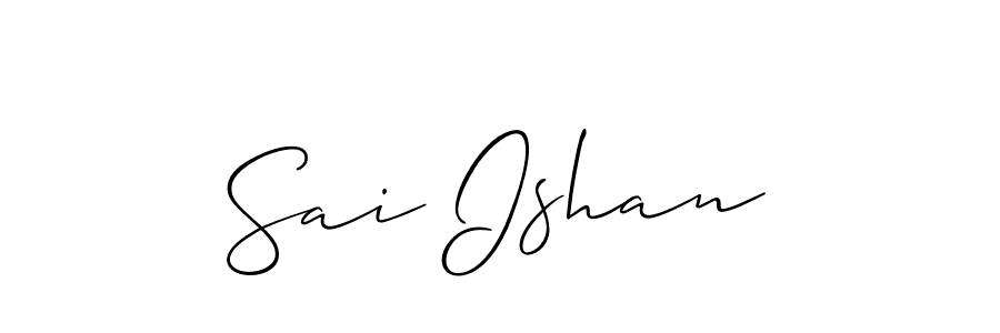 How to Draw Sai Ishan signature style? Allison_Script is a latest design signature styles for name Sai Ishan. Sai Ishan signature style 2 images and pictures png