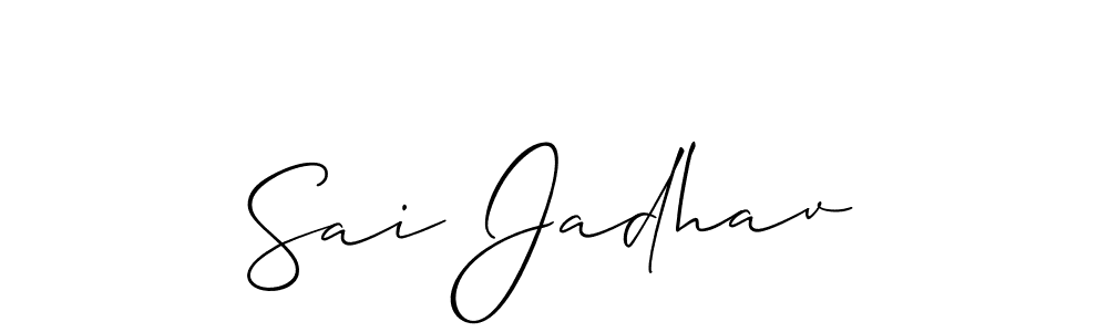 Here are the top 10 professional signature styles for the name Sai Jadhav. These are the best autograph styles you can use for your name. Sai Jadhav signature style 2 images and pictures png