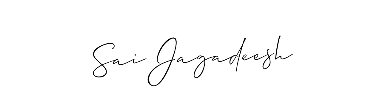 Also we have Sai Jagadeesh name is the best signature style. Create professional handwritten signature collection using Allison_Script autograph style. Sai Jagadeesh signature style 2 images and pictures png