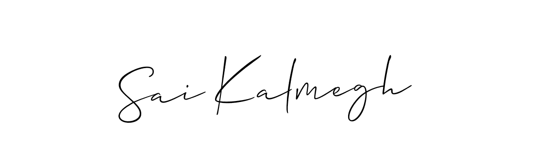 Create a beautiful signature design for name Sai Kalmegh. With this signature (Allison_Script) fonts, you can make a handwritten signature for free. Sai Kalmegh signature style 2 images and pictures png