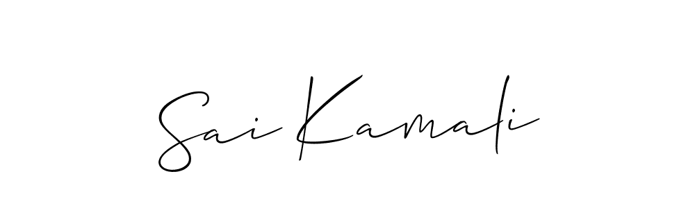 This is the best signature style for the Sai Kamali name. Also you like these signature font (Allison_Script). Mix name signature. Sai Kamali signature style 2 images and pictures png