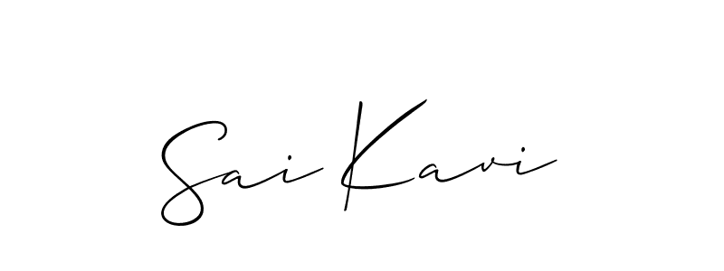 Sai Kavi stylish signature style. Best Handwritten Sign (Allison_Script) for my name. Handwritten Signature Collection Ideas for my name Sai Kavi. Sai Kavi signature style 2 images and pictures png