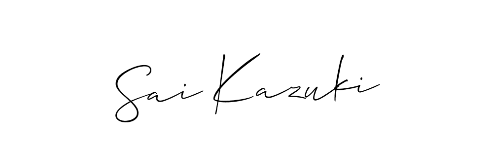 Design your own signature with our free online signature maker. With this signature software, you can create a handwritten (Allison_Script) signature for name Sai Kazuki. Sai Kazuki signature style 2 images and pictures png