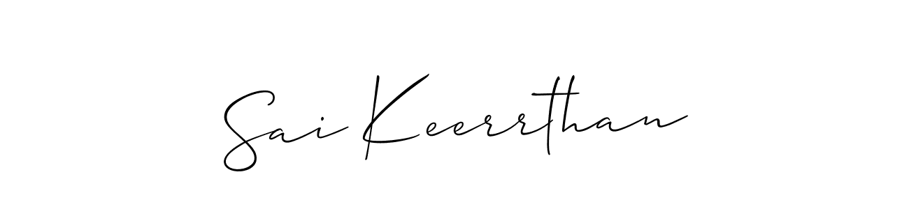 How to Draw Sai Keerrthan signature style? Allison_Script is a latest design signature styles for name Sai Keerrthan. Sai Keerrthan signature style 2 images and pictures png