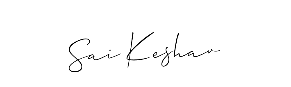 Also You can easily find your signature by using the search form. We will create Sai Keshav name handwritten signature images for you free of cost using Allison_Script sign style. Sai Keshav signature style 2 images and pictures png