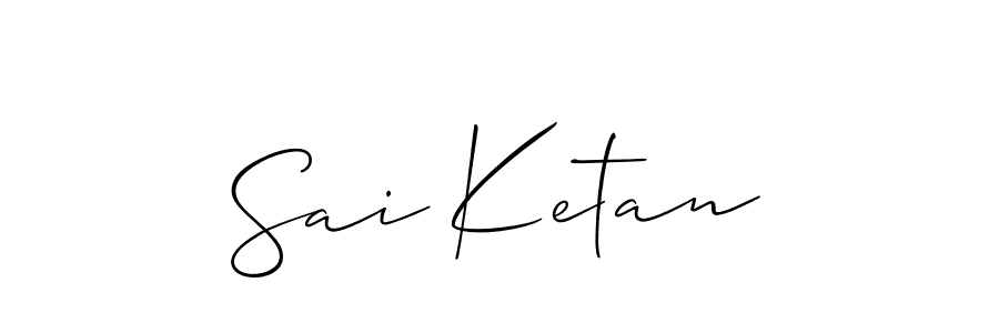 You should practise on your own different ways (Allison_Script) to write your name (Sai Ketan) in signature. don't let someone else do it for you. Sai Ketan signature style 2 images and pictures png