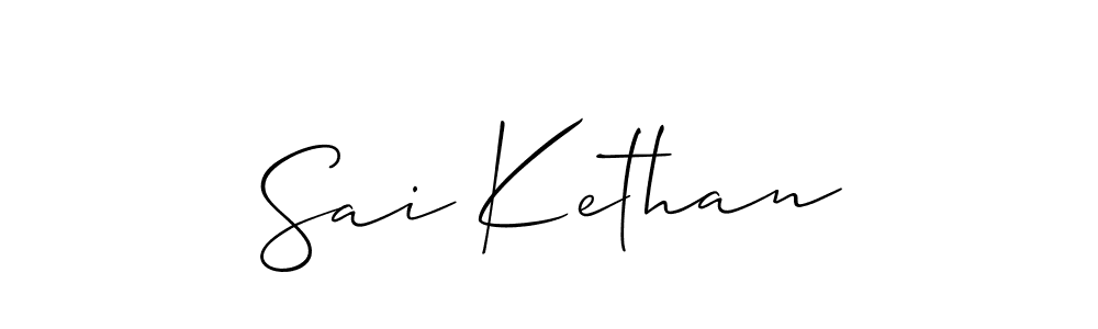 Similarly Allison_Script is the best handwritten signature design. Signature creator online .You can use it as an online autograph creator for name Sai Kethan. Sai Kethan signature style 2 images and pictures png