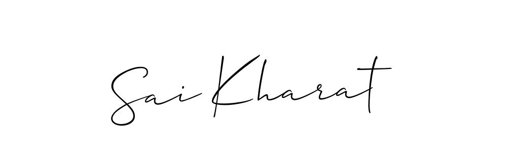 How to make Sai Kharat name signature. Use Allison_Script style for creating short signs online. This is the latest handwritten sign. Sai Kharat signature style 2 images and pictures png