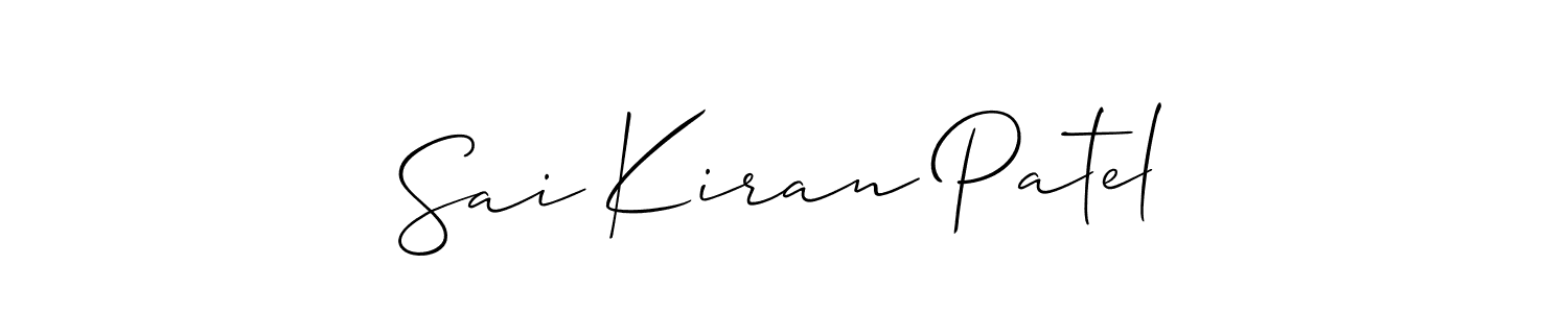 Sai Kiran Patel stylish signature style. Best Handwritten Sign (Allison_Script) for my name. Handwritten Signature Collection Ideas for my name Sai Kiran Patel. Sai Kiran Patel signature style 2 images and pictures png