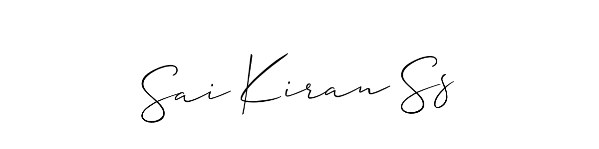 This is the best signature style for the Sai Kiran Ss name. Also you like these signature font (Allison_Script). Mix name signature. Sai Kiran Ss signature style 2 images and pictures png