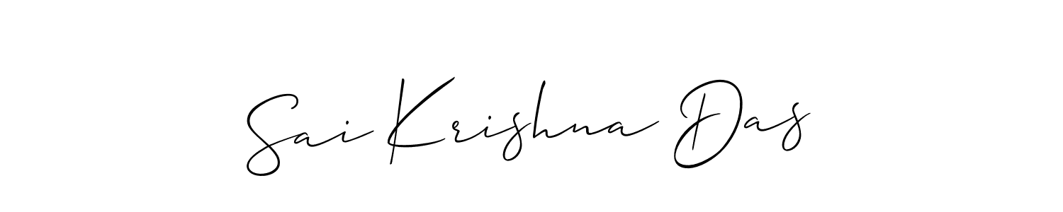 Design your own signature with our free online signature maker. With this signature software, you can create a handwritten (Allison_Script) signature for name Sai Krishna Das. Sai Krishna Das signature style 2 images and pictures png