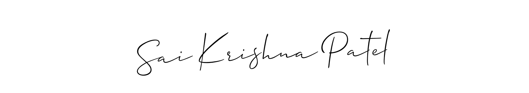 Once you've used our free online signature maker to create your best signature Allison_Script style, it's time to enjoy all of the benefits that Sai Krishna Patel name signing documents. Sai Krishna Patel signature style 2 images and pictures png