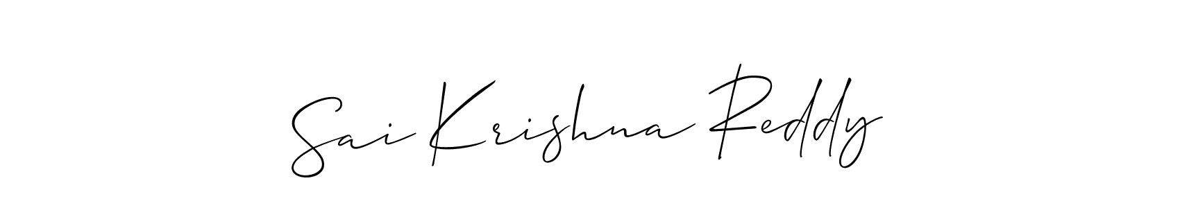 Make a short Sai Krishna Reddy signature style. Manage your documents anywhere anytime using Allison_Script. Create and add eSignatures, submit forms, share and send files easily. Sai Krishna Reddy signature style 2 images and pictures png