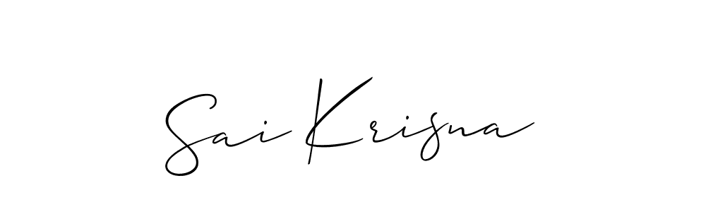 Best and Professional Signature Style for Sai Krisna. Allison_Script Best Signature Style Collection. Sai Krisna signature style 2 images and pictures png