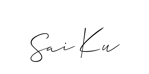 It looks lik you need a new signature style for name Sai Ku. Design unique handwritten (Allison_Script) signature with our free signature maker in just a few clicks. Sai Ku signature style 2 images and pictures png