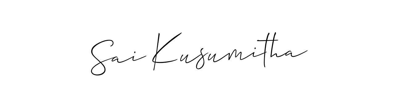 Check out images of Autograph of Sai Kusumitha name. Actor Sai Kusumitha Signature Style. Allison_Script is a professional sign style online. Sai Kusumitha signature style 2 images and pictures png