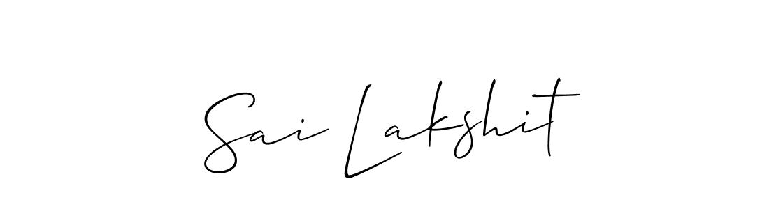 How to Draw Sai Lakshit signature style? Allison_Script is a latest design signature styles for name Sai Lakshit. Sai Lakshit signature style 2 images and pictures png