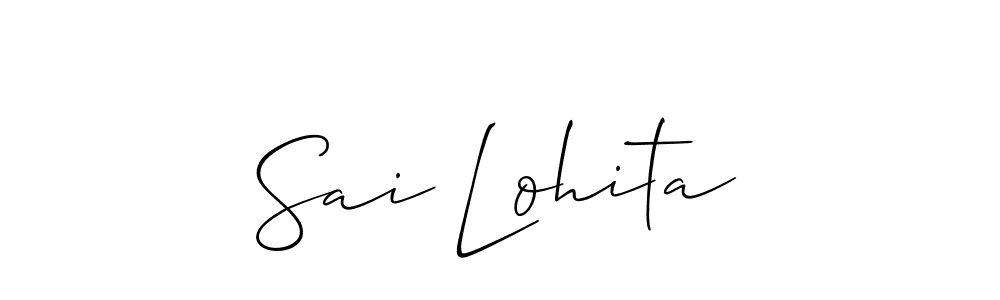 How to Draw Sai Lohita signature style? Allison_Script is a latest design signature styles for name Sai Lohita. Sai Lohita signature style 2 images and pictures png