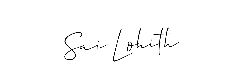 The best way (Allison_Script) to make a short signature is to pick only two or three words in your name. The name Sai Lohith include a total of six letters. For converting this name. Sai Lohith signature style 2 images and pictures png